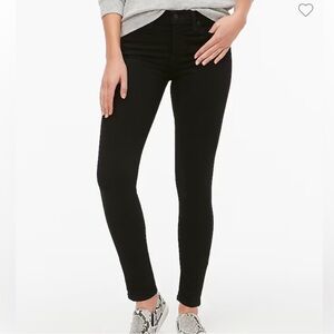 NWT J. Crew 8” Mid-rise Black Skinny Jeans